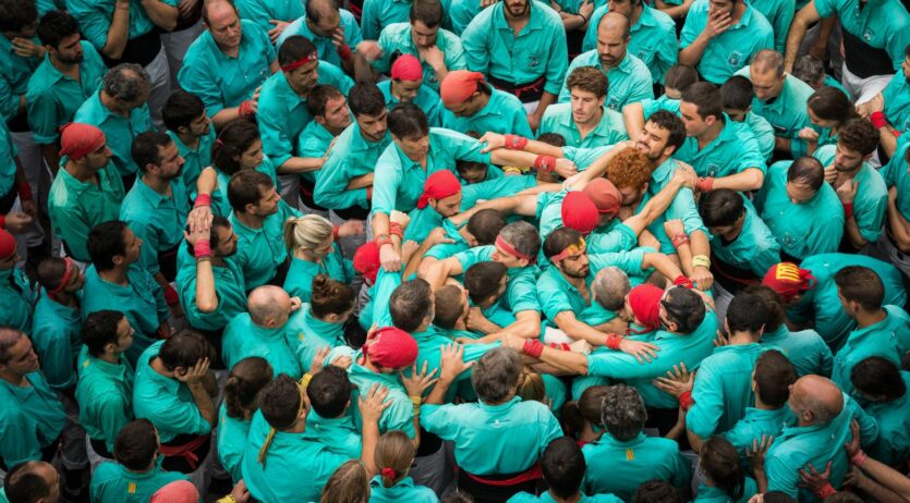 La Fundació Pinnae i els Castellers de Vilafranca fan pinya per a la inclusió
