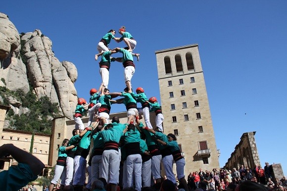 Els Verds volen fer per primer cop un castell de 9 dins la basílica de Montserrat