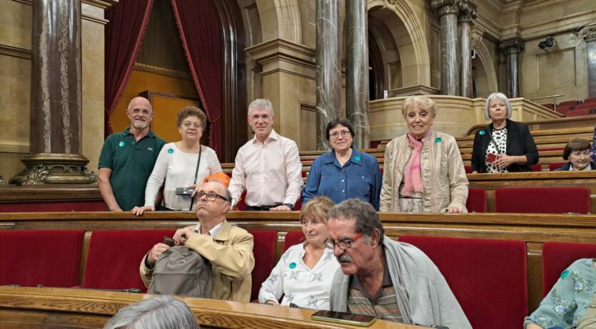 Representants del Coro de Vilafranca han participat en una visita al Parlament